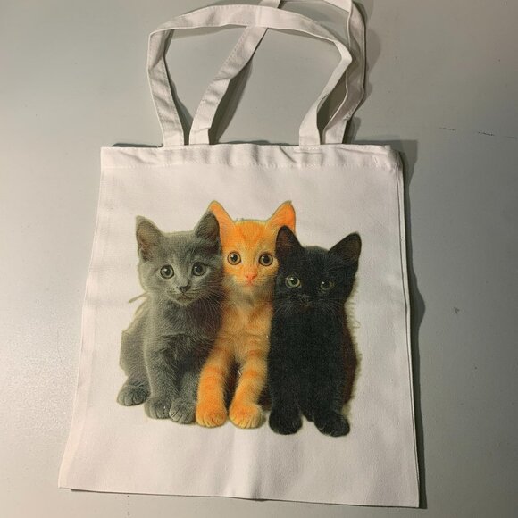 Handbags - Three cats canvas tote NWOT